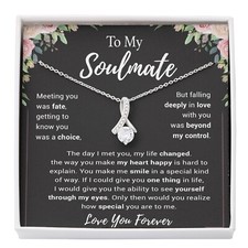 To My Soulmate Necklace, Birthday Gifts For Her, Christmas Gift For Soulmate
