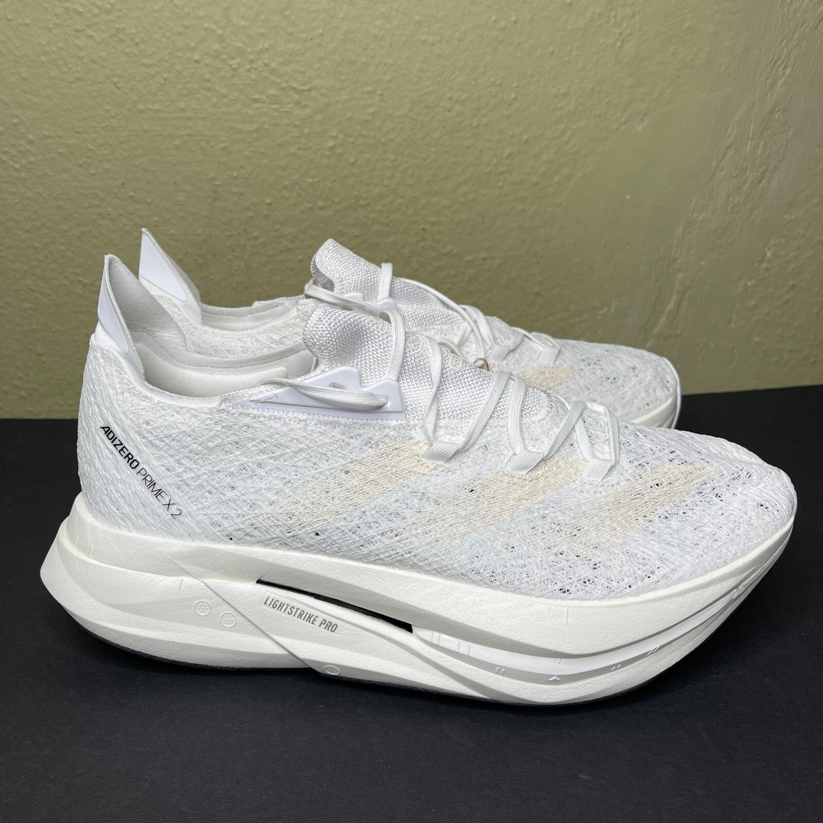 New Adidas Adizero Prime X Strung Men's Size 11 White Running