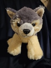 Aurora World Destination Nation Wolf Plush Stuffed Animal Toy Gray Cream