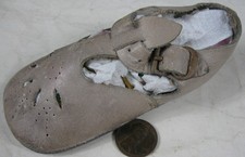 Antique Fancy Leather Baby Shoe