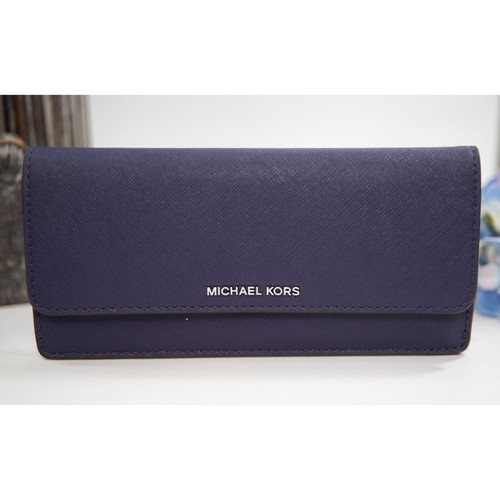 Michael Kors Iris Saffiano Leather Flap Credit Card Wallet NWT - Picture 2 of 4