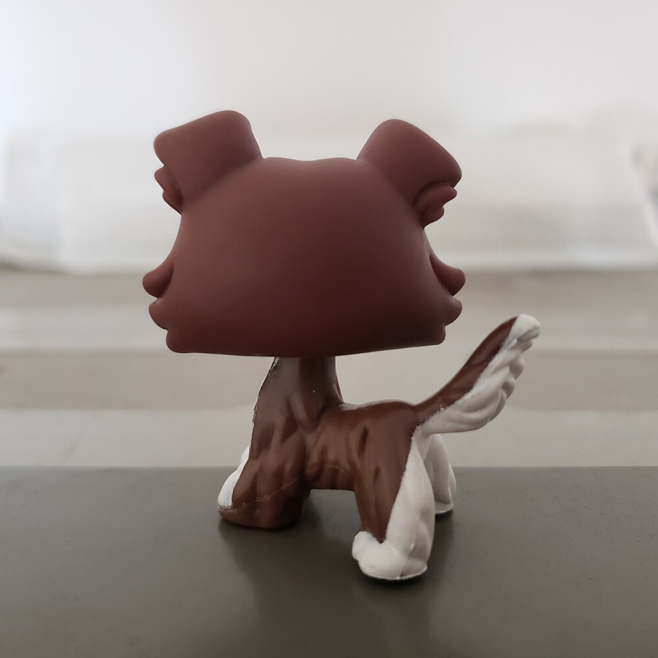 Figurine Littlest Pet Shop #893 - Brown Collie (berger écossais) Rare, Occasion