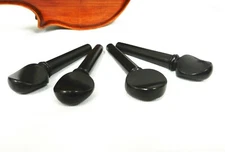 Set of 4 Quality Ebony 4/4 Size Violin Tuning Pegs,US SELLER