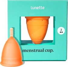 Lunette Menstrual Cup - Orange - Model 2