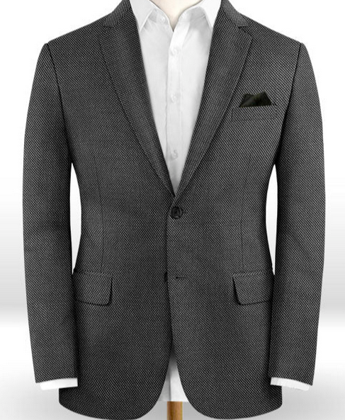 $695 Armani Exchange A|X Men's Two Button Wool Suit, Black/Grey