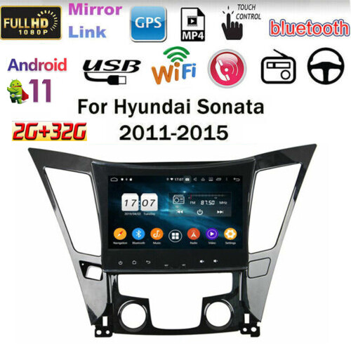 Android 11 For Hyundai Sonata 2011-15 Car Stereo GPS Radio Navi WIFI Head Unit
