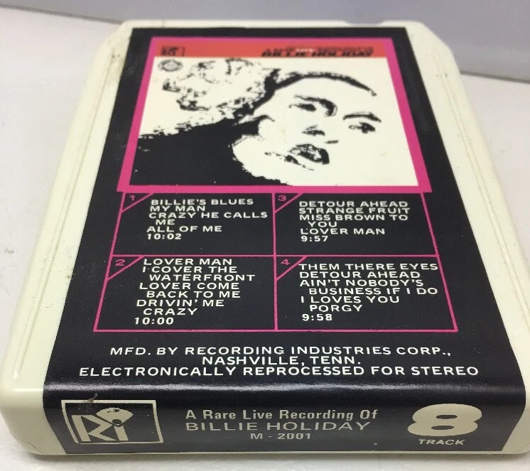 A Rare Live Recording Of Billie Holiday 8 track tape M-2001 Foto 4 de 4