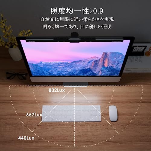 Quntis Monitor Light Bar Light 40cm Monitor Hanging Light Desk Light - Bild 2 von 5