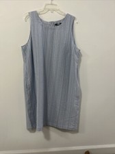 Tommy Hilfiger Women’s Summer Dress Sleeveless Size 18 Light Blue