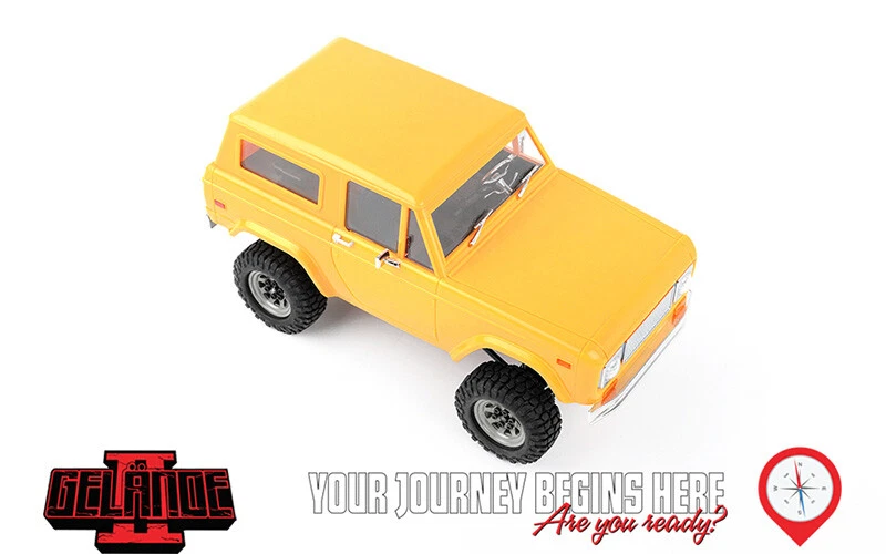 Camión RC4WD 1/18 Gelande II RTR con juego de carrocería dura Black Hawk amarillo Z-RTR0059 Foto 3 de 4