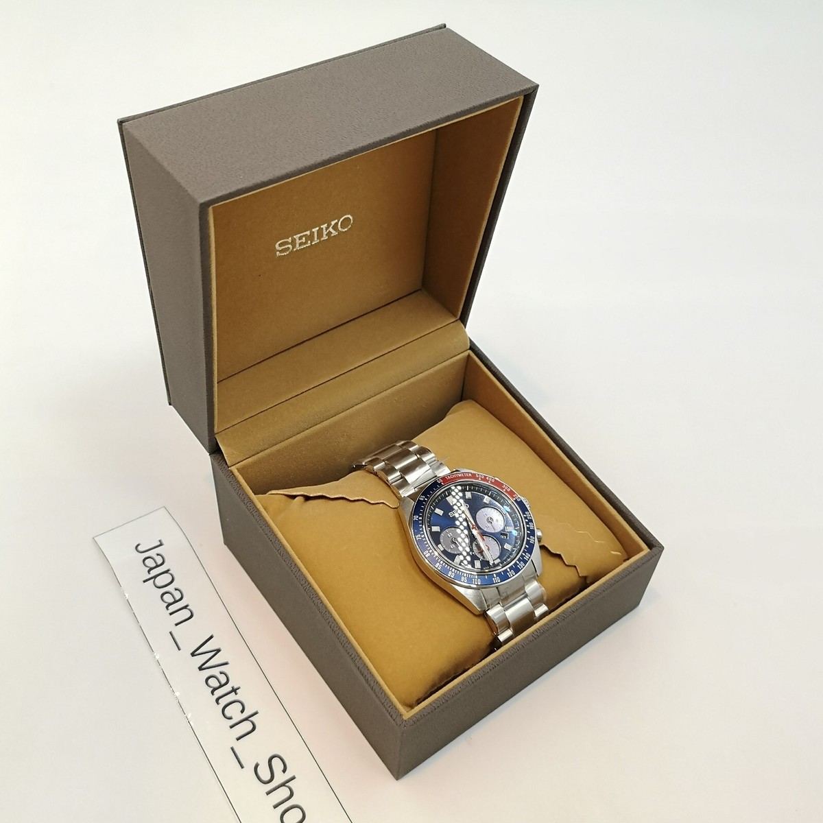 SEIKO PROSPEX SPEEDTIMER SBDL097 Pepsi Red Blue Chronograph Men 