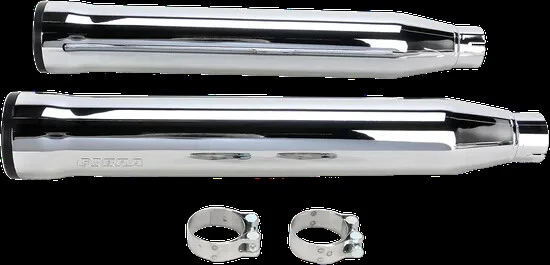 Silenciador deslizable Cobra cromado de 3 pulgadas con punta Race Pro Harley Fat Boy Lo 10-17 Foto 2 de 4