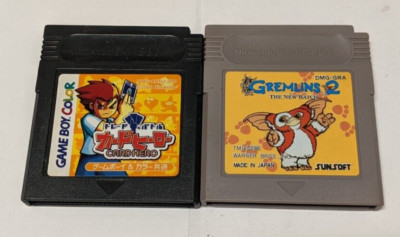 Nintendo Game Boy Lot of 2 - Card Hero Gremlins 2 - Ucx75