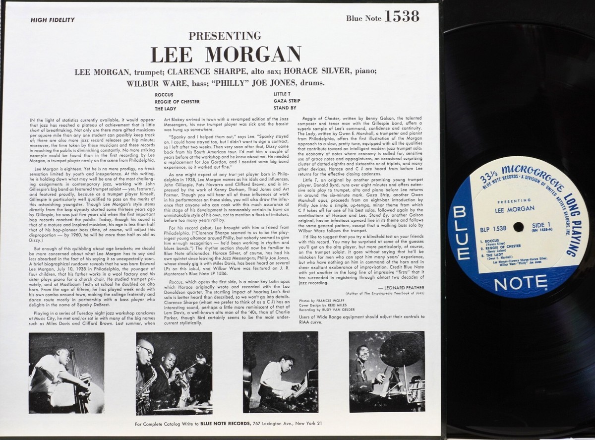レコード　Indeed! Blue Note 1538 Lee Morgan s-l400.jpg