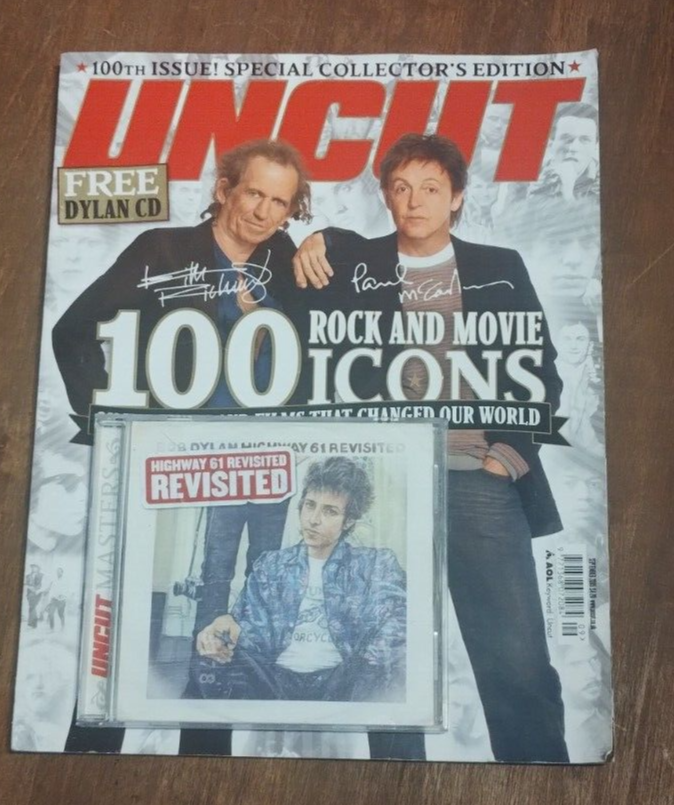 PAUL MCCARTNEY KEITH RICHARDS uk UNCUT MAGAZINE 100th Issue BOB DYLAN CD