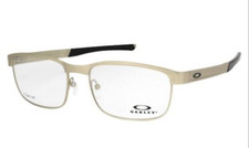 New OAKLEY Titanium Eyeglasses SURFACE PLATE OX5132-0852 52-18 Matte Gold Frames