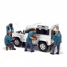 1/18 Diorama Car Garage Figure Model Diecast Repair Worker Scene Accessory Props