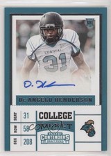 2017 Panini Contenders Draft Picks College Ticket De'Angelo Henderson Auto kh3