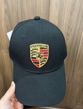 2026 Porsche Crest Baseball Cap Black Adjustable Unisex Hat New With Tags