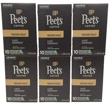 Peet's Cafe Domingo Medium Roast Keurig K-Cup Pods, 60 Pods 🎈MARCH/2026🎈