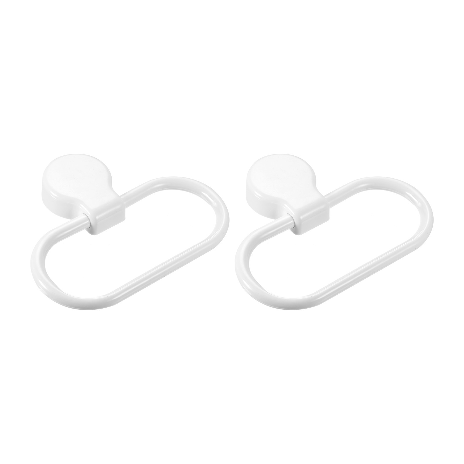 Ring Abs Hanging Holder Self-adhesive White