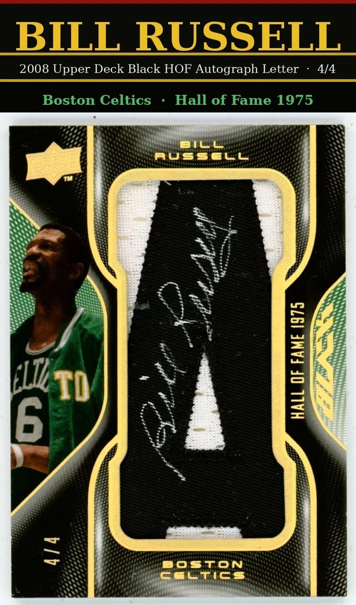 Upper Deck Bill Russell Basketball Autographed Sports Trading