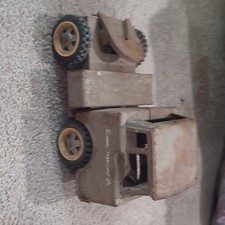 Tonka Vintage Tin Toy Truck Trailer Camper Lot, Age 4-7 8-11 Years