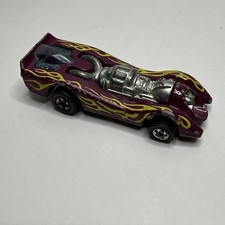 1970 Hot Wheels Redline Jet Threat Diecast Purple Yellow Flames FAST SHIPPING