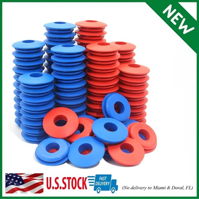 #ad #ad 100Pcs Rubber Glad Hand Seals 50 Red amp; 50 Blue Washers Grommets Gaskets $31.89