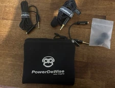 Power DeWise Lavalier Lapel Microphone W/ Clip - Smartphone Camera PC or Laptop