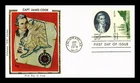 DR JIM STAMPS US COVER CAPTAIN JAMES COOK FDC COMBO COLORANO SILK CACHET