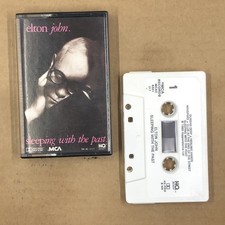 ELTON JOHN Cassette Tape 80s Rock Pop SLEEPING WITH THE PAST SACRIFICE