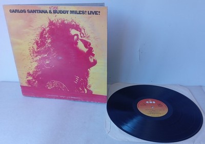 CARLOS SANTANA & BUDDY MILES! Live! (1972) Vinyl LP Album, Gatefold CBS S 69016