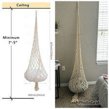 Macrame Hammock Hanging Chair Boho Kids Bedroom Room Pod Swing Seat