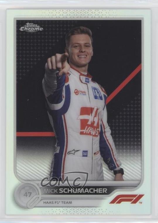 2022 Topps Chrome Formula 1 F1 Racers Refractor Mick Schumacher #69 5ya