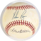 Nolan Ryan/ Steve Carlton Autographed NL Feeney Baseball JSA CK18268