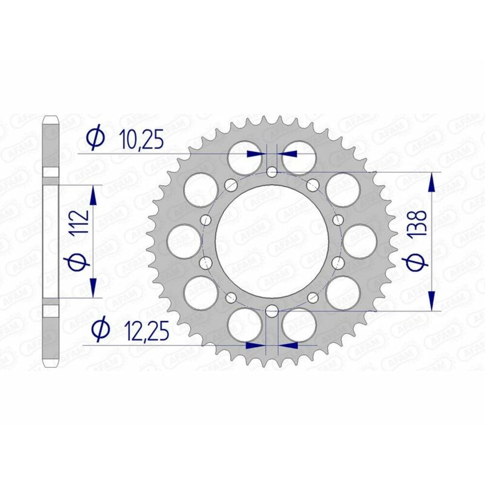 Free Shipping Afam Aluminum Ultralight 11509-Step 520 For Motorcycle