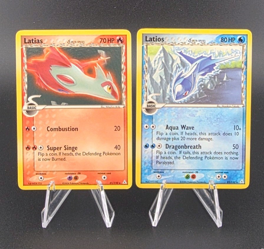 Latios 22/110 & Latias 21/110 Delta Species Set- Holon Phantoms- 2006 Pokemon NM