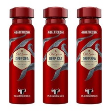 Old Spice Deep Sea Men's Deodorant Body Spray 150ml - Pack of 3