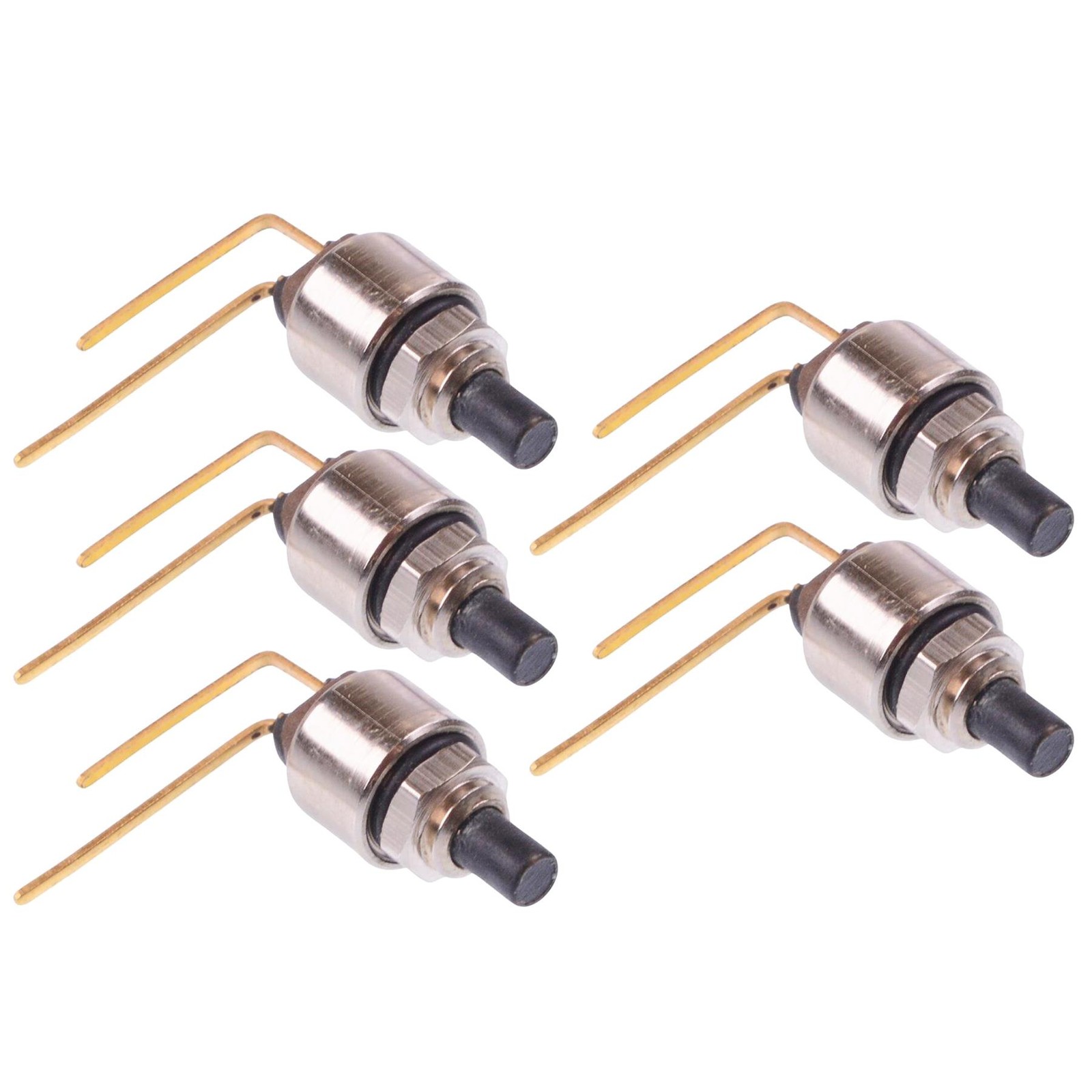 5 x APEM Subminiature Right Angle Momentary NO Push Button Switch SPST