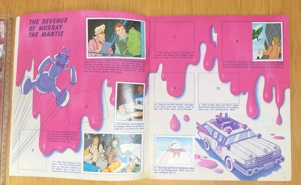 The Real Ghostbusters Vintage 80s Panini Sticker Album partially complete UK  - Image 4 of 4
