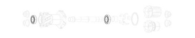 Compatible with SRAM xd ROAM 50 Core Bearing Replacement Kit (6902)