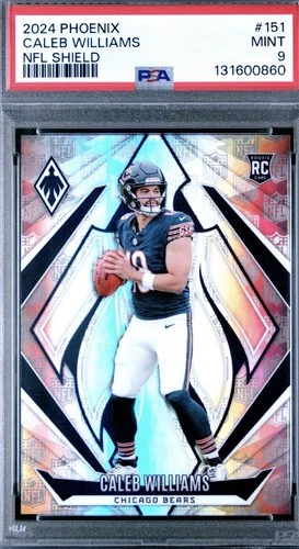 2024 Phoenix - Rookies Caleb Williams #151 NFL Shield /150 (RC) PSA 9 Chicago