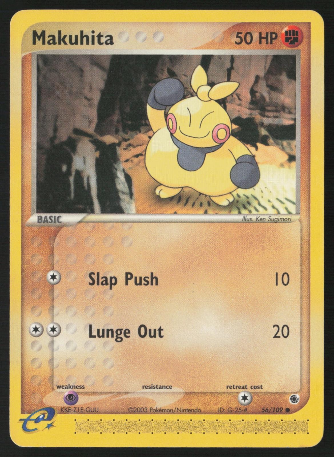Makuhita 56/109 Common Ruby & Sapphire Pokemon Lightly Played