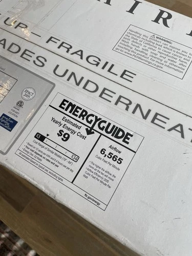 Minka Aire Xtreme H2O 65" Outdoor Indoor Ceiling Fan, Flat White F896-65-WHF NEW - Picture 7 of 10