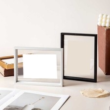 Double Sided Transparent Aluminum Alloy Photo Frame for Home or Office Display