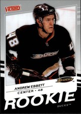 2008-09 Upper Deck Victory #236 Andrew Ebbett RC Rookie Card. rookie card picture
