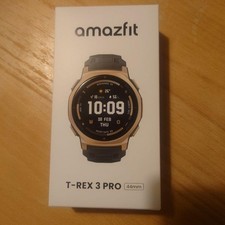 Amazfit T-Rex 3 Pro Smartwatch 44mm Black Gold Durable Fitness From Japan