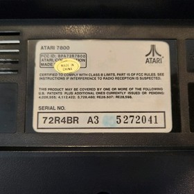 Clean Atari 7800 Console w/2 Proline Controllers, 3 games, RF Cord, & New Plug.