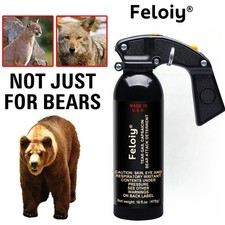 Feloiy 16 oz. Bear Repellent Spray 35 ft Range NEW EPA Approved